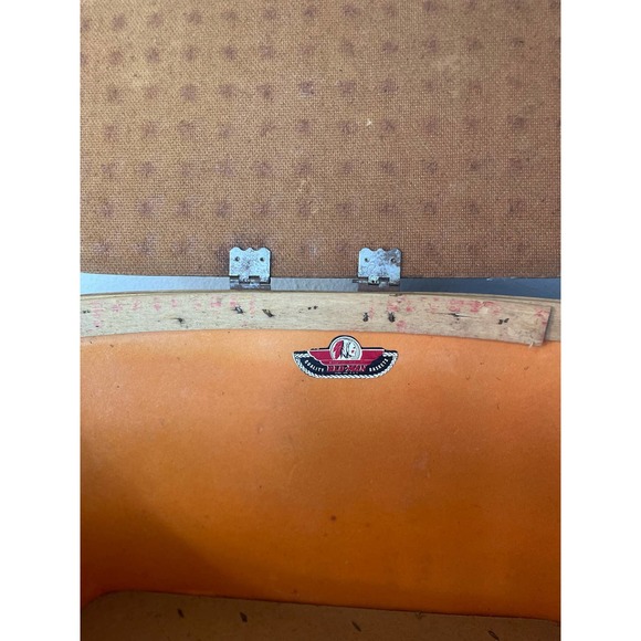 Vintage Redmon Wicker Picnic Basket - Beautiful Cranberry Red - Picture 10 of 11